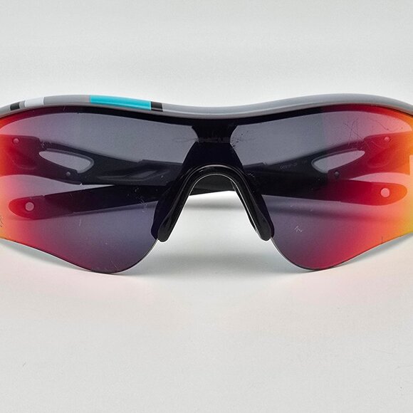 Oakley OO9181-29 RadarLock Path Fog Black Iridium Frame +Red Iridium Sunglasses - Picture 12 of 16